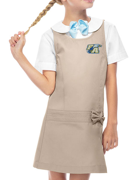 Classroom 54221 Uniforms Girls Zig-Zag Jumper With Embroidery Logo