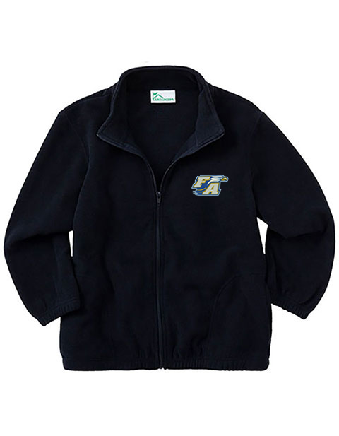 Classroom Uniforms Youth and Adult Unisex Polar Fleece Jacket Embroidery Logo