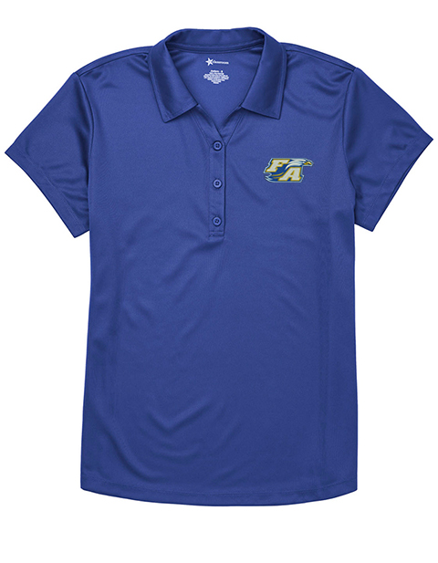 Juniors Moisture Wicking Polo CR864X Embroidery Logo