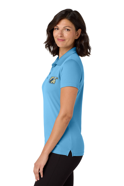 LK110 Port Authority® Women's Dry Zone® UV Micro-Mesh Polo Ladies Dri-Fit Elementary/Middle School Polos Embroidery Logo