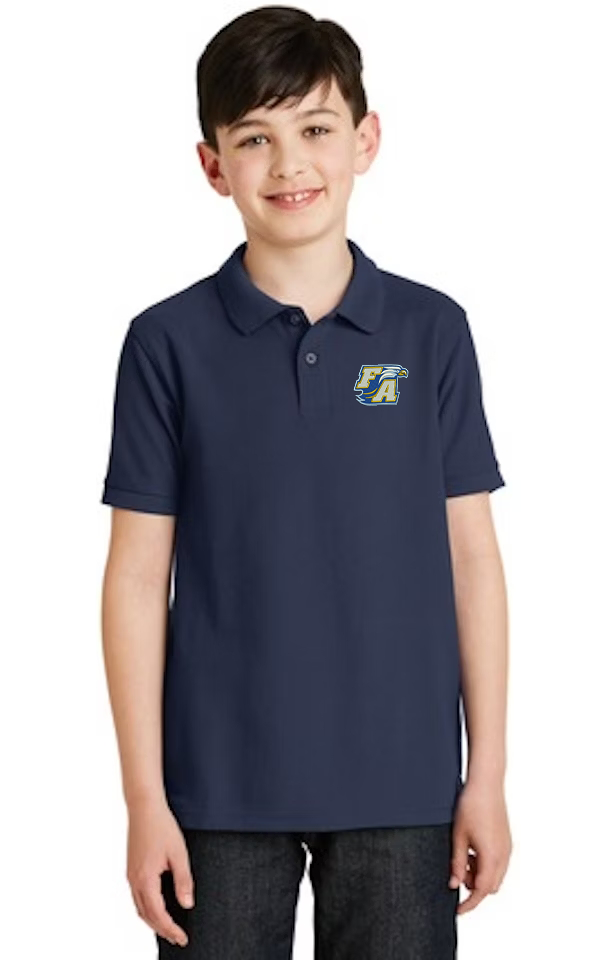 Port Authority Y500Youth Silk Touch Polo Embroidery Logo