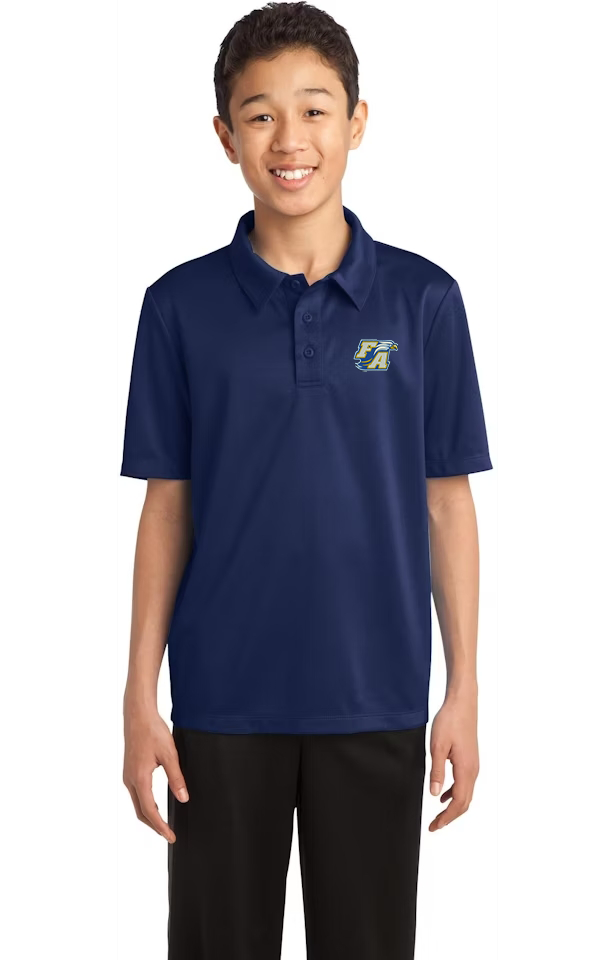 Port Authority Y540 Youth Silk Touch Performance Polo Middle School Dri-FIT Polo Embroidery Logo